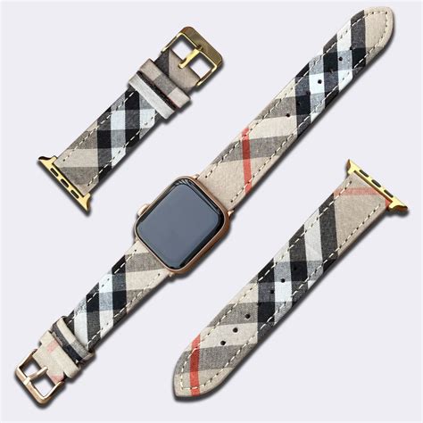 burberry replacement watch bands|authentic burberry apple watch band.